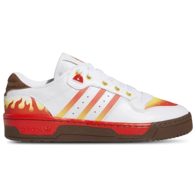 Adidas Originals Mens Adidas Rivalry Low Demon Slayer In White/red/crew Yellow
