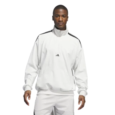 Adidas Originals Mens Adidas Select 1/4 Basketball Hoodie In Black/orbit Grey