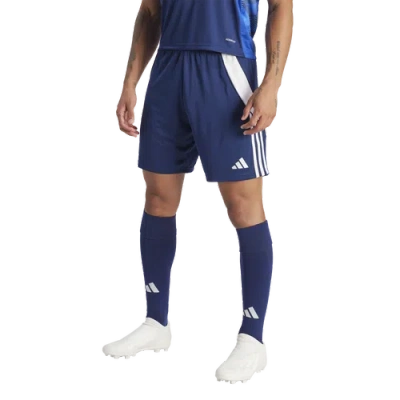 Adidas Originals Men's Tiro 24 Moisture-wicking Drawstring 8" Shorts In Blue