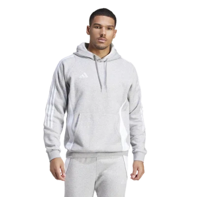 Adidas Originals Mens Adidas Tiro24 Sweat Hoodie In Medium Grey Heather/white