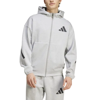 Adidas Originals Mens Adidas Z.n.e. Full-zip In Grey Heather/grey Heather