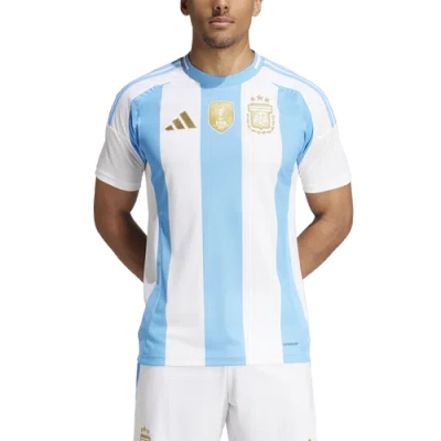 Adidas Originals Mens Argentina Adidas Argentina 2024 Home Soccer Jersey In White/blue Burst