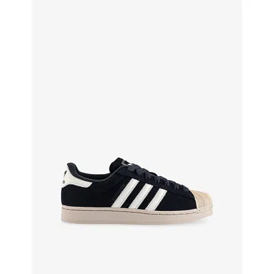 Adidas Originals Mens Black Offwhite Stone Kha Superstar Ii Woven Trainers