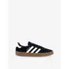 Adidas Originals Mens Black White Gum Montreal Leather Low-top Trainers In Black
