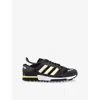Adidas Originals Mens Carbon White Zx600 Suede And Mesh Low-top Trainers In Gray