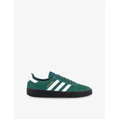 Adidas Originals Mens Collegiate Green White C Montreal Rm Leather Trainers