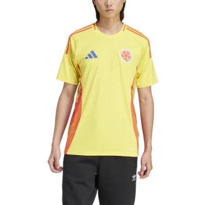 Adidas Originals Mens Colombia Adidas Colombia 2024 Home Soccer Jersey In Impact Yellow