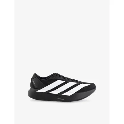 ADIDAS ORIGINALS MENS CORE BLACK WHITE CORE BL ADIZERO EVO SL MESH TRAINERS