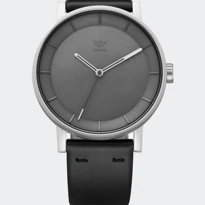 Adidas Originals Mens District L1 Z08 2926-00 Black Leather Quartz Fashion Watch