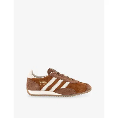 Adidas Originals Mens Dusky Bronze Wonder Whit Sl 72 Pt Suede And Nylon Trainers