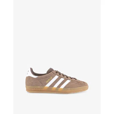 Adidas Originals Mens Adidas Gazelle Indoor Suede Low-top Trainers In Earth Strata