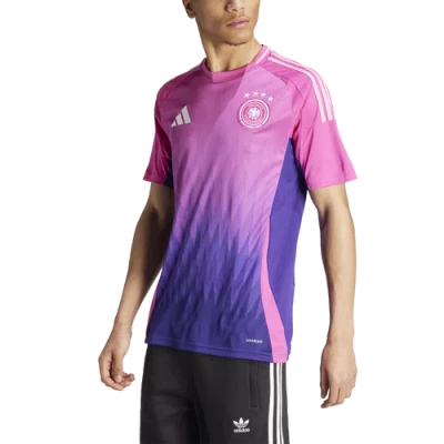 Adidas Originals Mens Germany Adidas Germany 2024 Away Soccer Jersey In Semi Lucid Fuchsia/team Collegiate Purple