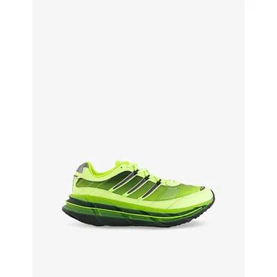 Adidas Originals Mens Adidas Adistar Hrmy Mesh And Leather Low-top Trainers In Green