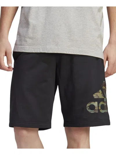 Adidas Originals Mens Logo Polyester Shorts In Black