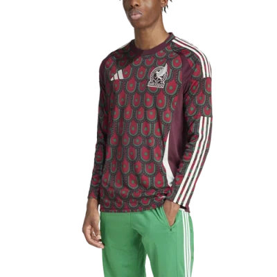 Adidas Originals Mens Mexico Adidas Mexico 2024 Home Long Sleeve Soccer Jersey In Multicolor