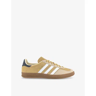 Adidas Originals Mens Adidas Gazelle Indoor Suede Low-top Trainers In Oat