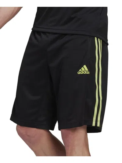 Adidas Originals Mens Striped Mesh Casual Shorts In Green