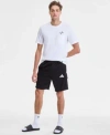 Adidas Originals Mens Three Stripes Tiro 9 Cargo Shorts Slide Pocket T Shirt Adilette Comfort Slide Sandals