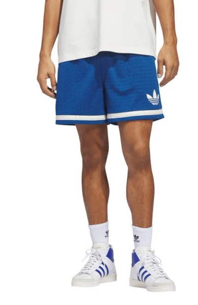 Adidas Originals Mesh Basketball Shorts In Blue