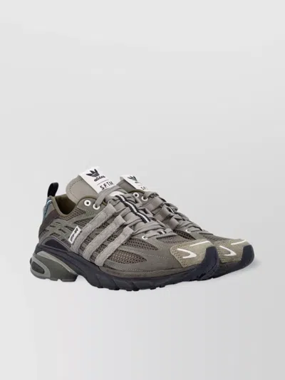 Adidas Originals Mesh Rubber Sole Sneakers With Pony Hair