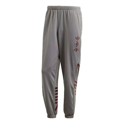 Adidas Originals Metal Print Embroidered Leggings For Men Grey