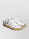 Adidas Originals Metallic Logo Sneakers Padded Ankle In White