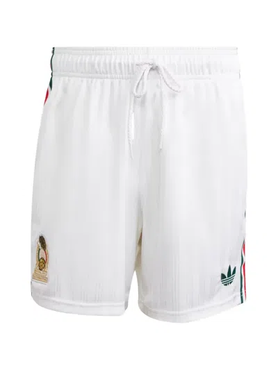 Adidas Originals Mexico Embroidered Shorts In White