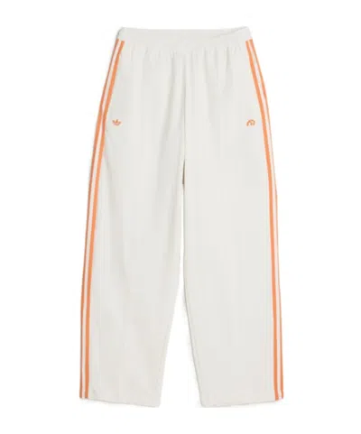 Adidas Originals X Miaou Logo-embroidered Side-stripe Track Pants In White