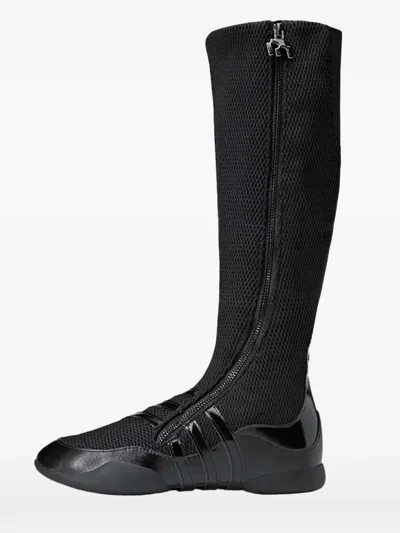 Adidas Originals Miaou Zip Boot In Black