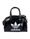 Adidas Originals Glossy Finish Mini Bowling Bag With Top Handles In Black