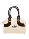 Adidas Originals Mini Bowling Logo Tote Bag In Neutral