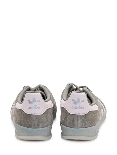 Adidas Originals Green Gazelle Indoor Suede Sneakers In Gray