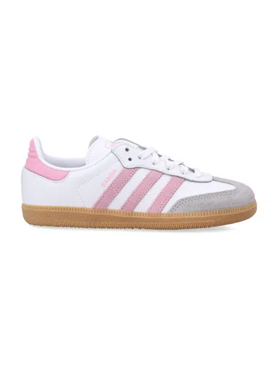 Adidas Originals Mini Samba Og Sneaker For Kids In White