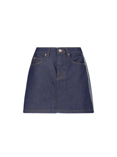 Adidas Originals Mini Skirt In Blue