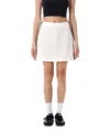 Adidas Originals Short Skirt With Elastic Waistband And Side Stripes In White