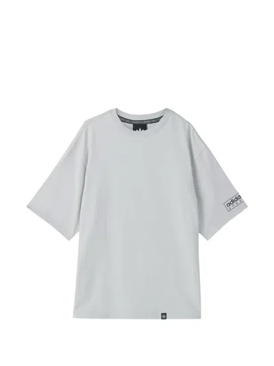 Adidas Originals Mod Spzl Logo-print T-shirt In Gray