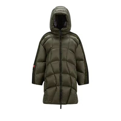 Pre-owned Adidas Originals Moncler X Adidas Bonneval Long Down Jacket 'dark Green' | Men's Size 4