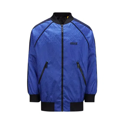 Pre-owned Adidas Originals Moncler X Adidas Seelos Reversible Down Jacket 'blue' | Men's Size 2