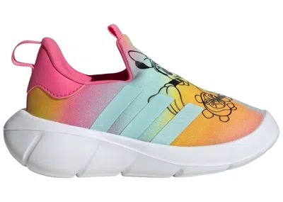 Pre-owned Adidas Originals Monofit Disney Sneakers In Pulse Magenta/semi Flash Aqua/cloud White In Multi