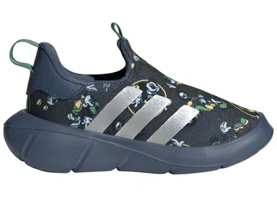 Pre-owned Adidas Originals Monofit Trainer Disney Mickey Sneakers In Carbon/silver Metallic/preloved Ink In Multi