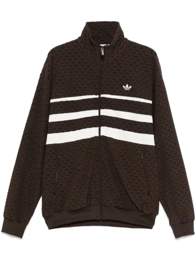 Adidas Originals Monogram Sweatshirt In Brown