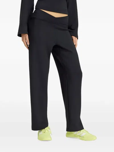 Adidas Originals Motion Essentials Crossover-waist Trousers In Black