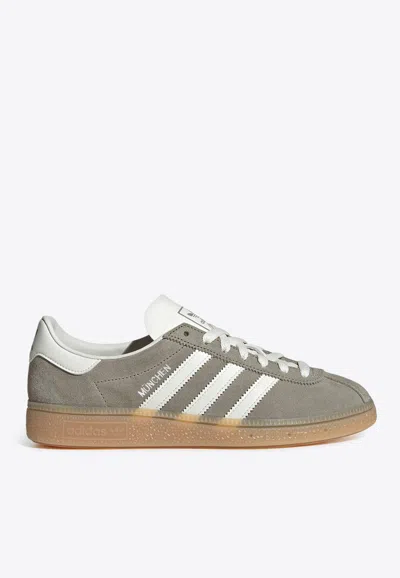 ADIDAS ORIGINALS MUENCHEN SUEDE LOW-TOP SNEAKERS