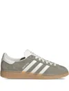 Adidas Originals Muenchen Suede Three-stripe Sneakers In Gray