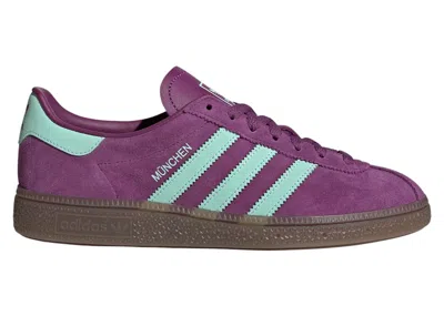 Pre-owned Adidas Originals Muenchen (women's) Sneakers In Rich Mauve/clear Mint/gum