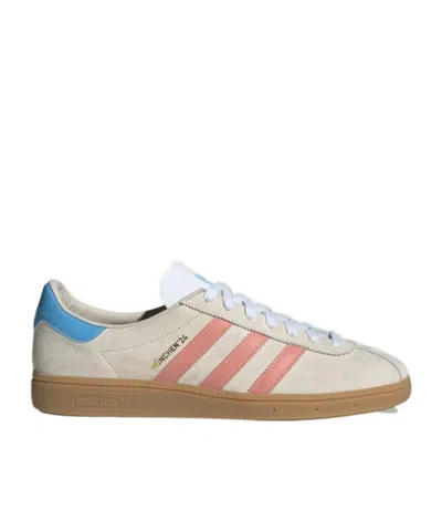 Adidas Originals Munchen 24 Suede Sneakers In Nude