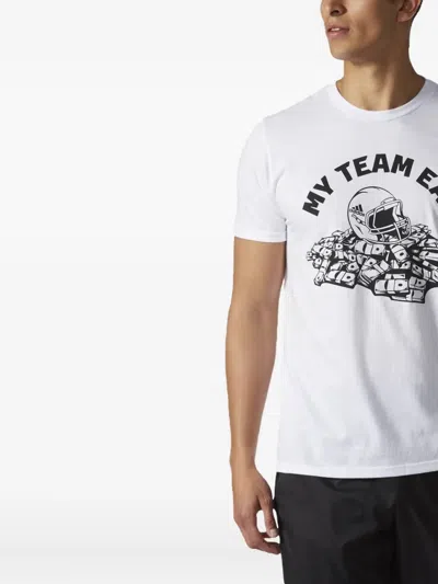 Adidas Originals My Team Eat Savage Speed T-shirt In White