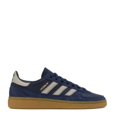 Adidas Originals Navy Handball Spezial Sneakers In College Navy Blue/ Bliss /night Indigo