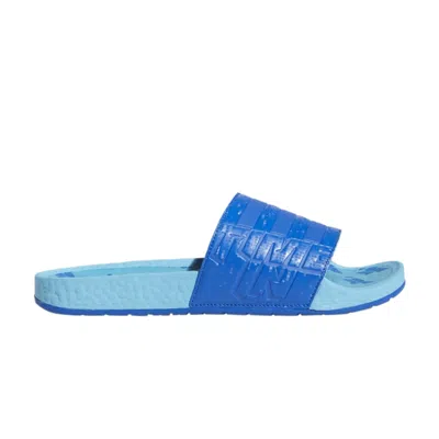 Pre-owned Adidas Originals Ninja X Adilette Boost Slide 'time In - Blue Signal Cyan'