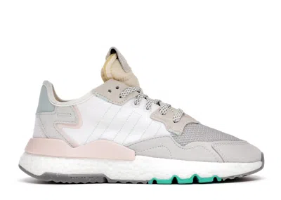 Pre-owned Adidas Originals Nite Jogger White Mint Pink (women's) Sneakers In Cloud White/clear Mint/icey Pink